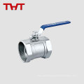 one piece threaded steel ball valve for high pressure